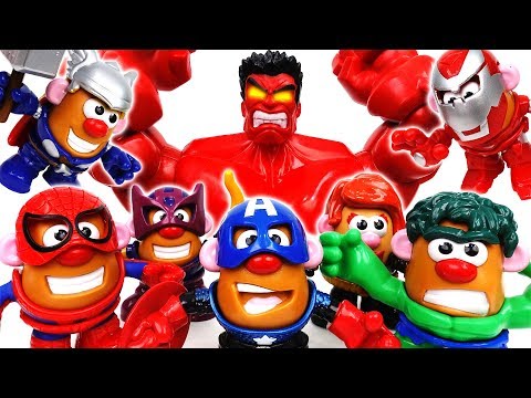 Mr. & Mrs. Potato Are In Danger~! Go Potato Heads Avengers - ToyMart TV