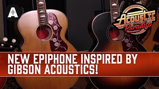 Video thumbnail for Epiphone Inspired By Gibson Acoustics - Traditional Gibson Shapes Now at an Affordable Price! by Andertons Music Co