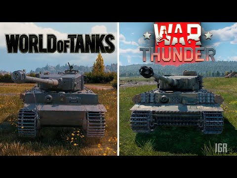 World of Tanks  VS War Thunder - Details and Physics Comparison
