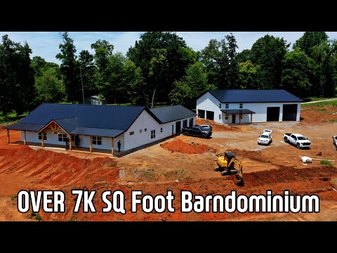 7.3K Square Foot Barndominium Being built by Troyer Post Buildings: We Discuss Cost in the Video