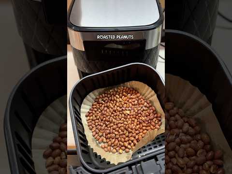 Roasted peanuts in air fryers #airfryer #airfryerrecipes #youtubeshorts #trendingshorts #shortsvideo
