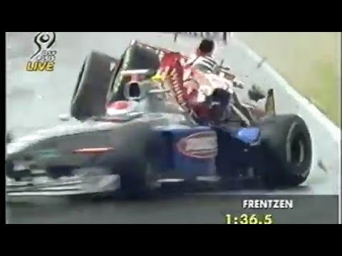 F1 Argentina 1998 FP2 Frentzen&Tuero crash