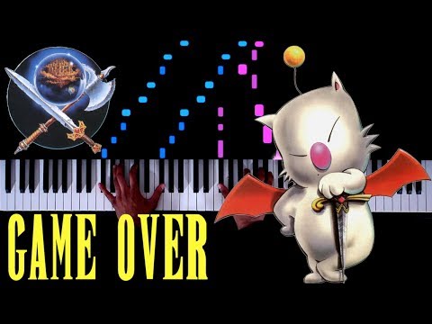 10 CLASSIC Final Fantasy "Game Over" Themes on Piano