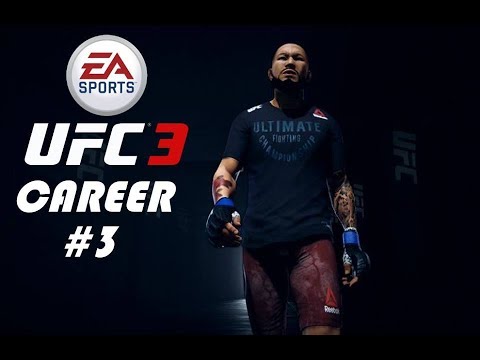 UFC 3 Career Mode Gameplay Walkthrough Part 3 - BIG WIN!!!