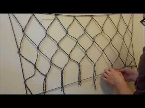 How to make a net using paracord or any other cordage...