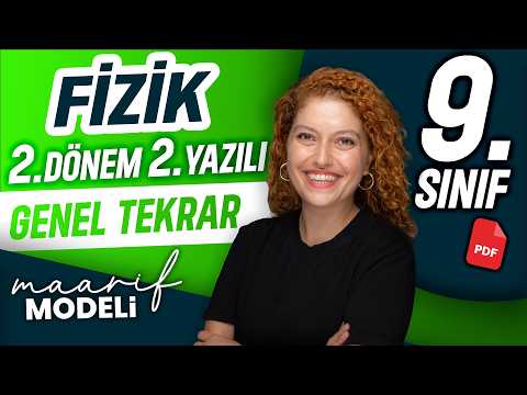 9.sınıf Fizik Maarif Modeli 2.dönem 2.yazılı 2025-2026 | Genel tekrar | Zeduva
