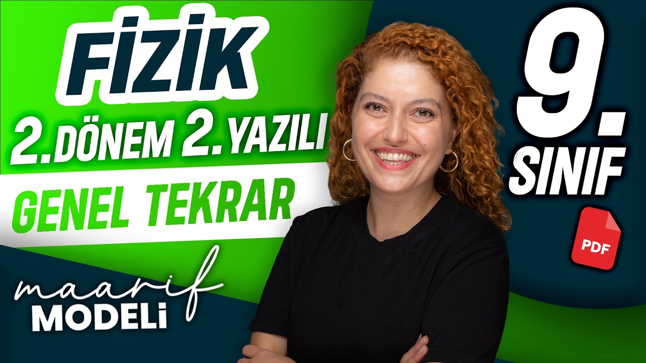9.sınıf Fizik Maarif Modeli 2.dönem 2.yazılı 2025-2026 | Genel tekrar | Zeduva