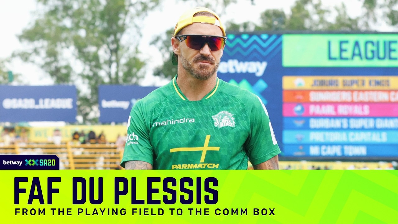 Faf du Plessis interview - from the playing field to the comm box