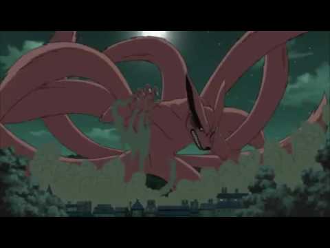 Nine tails attacks hidden leaf village
