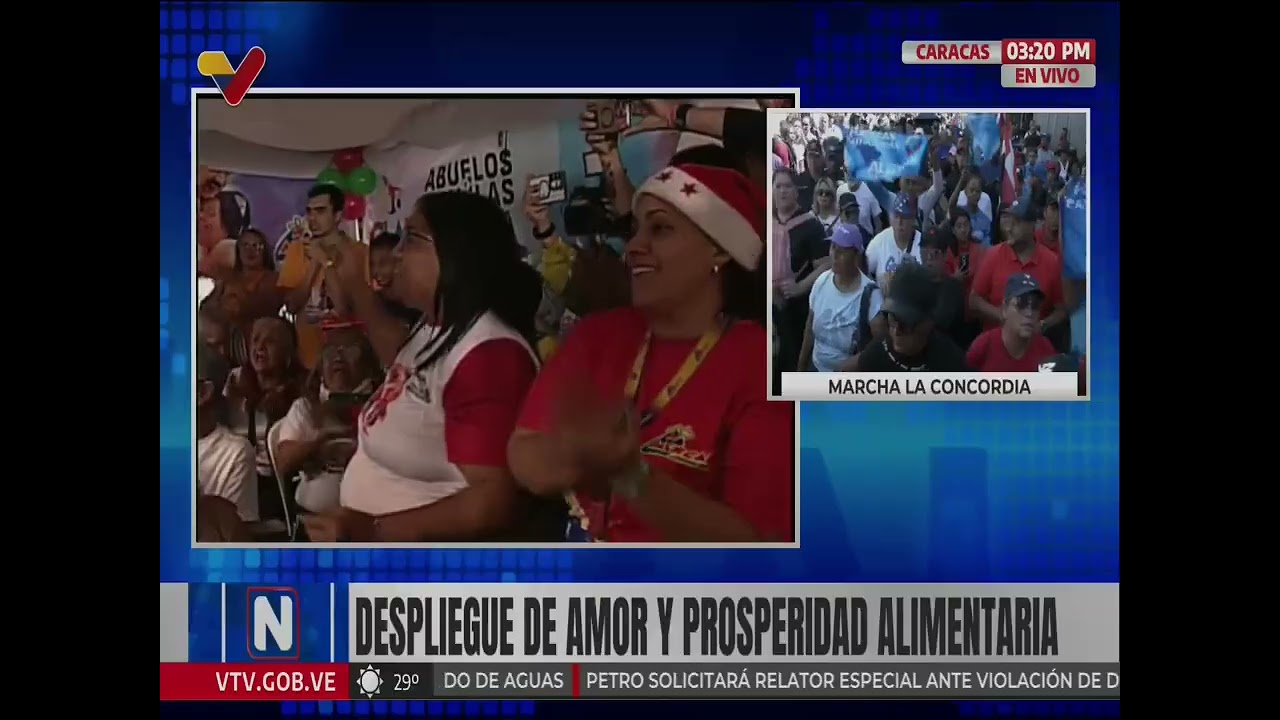 Delcy Rodríguez en jornada alimenticia en Jardin Botánico, sector de San Agustín, Caracas