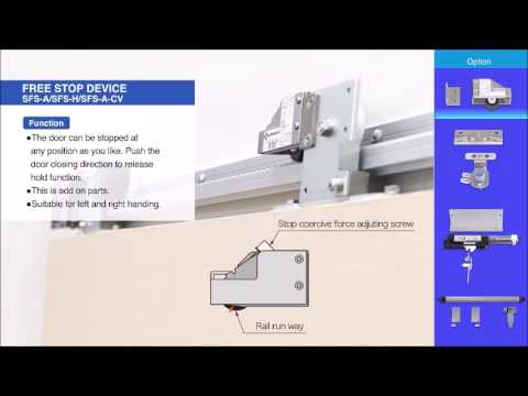 Sliding Door Closer OPTION FREE STOP