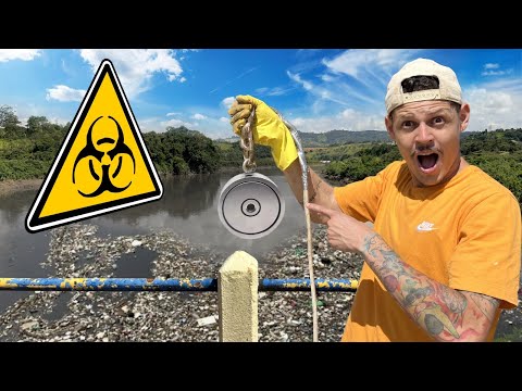 PESCA MAGNÉTICA NO RIO TIETÊ, o mais POLUÍDO DO BRASIL