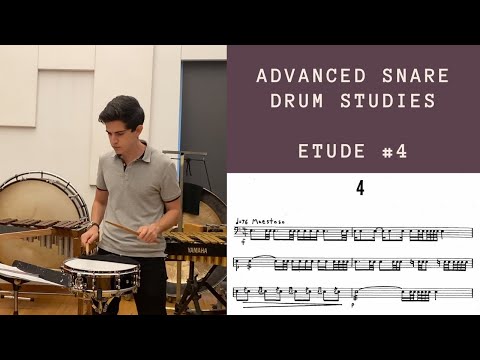 TMEA 2020-21 All-State Snare Drum Selection: Advanced Snare Drum Studies, Etude #4 - Mitchell Peters