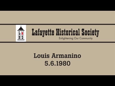 Louis Armanino -- May 6, 1980