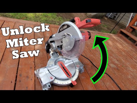 How To Unlock Miter Saw