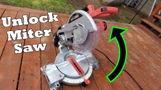 How To Unlock Miter Saw