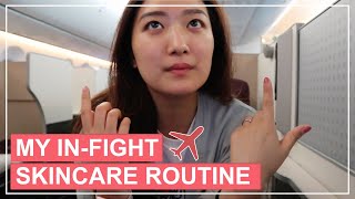 My In-Flight Skincare Routine: Staying Hydrated For a 13-Hour Flight | Crystall Cho