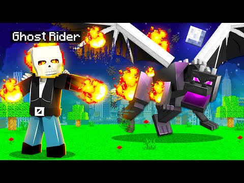 Playing MINECRAFT as GHOST RIDER!