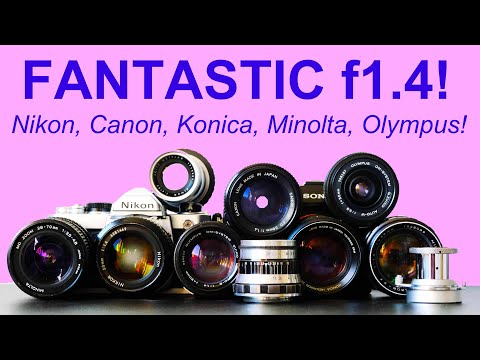 FANTASTIC f1.4! Five 50mm f1.4 Lenses From Nikon, Canon, Konica, Minolta and Olympus - TESTED!