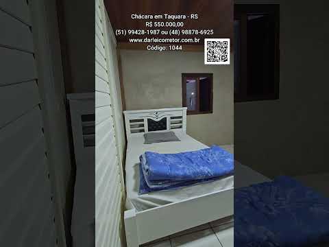 [1044] CHÁCARA EM TAQUARA ESCRITURA 4000 M², CASA, LANCHERIA, RIO, PISCINA, GALPÃO, POMAR R$ 500 MIL