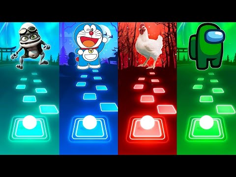 Crazy Frog 🆚 Doraemon 🆚 Chicken Song 🆚 Among Us /  EDM Rush Tiles Hop
