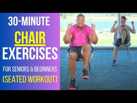 30-Minute Full Body Chair Workout for Seniors & Beginners (Intermediate level)