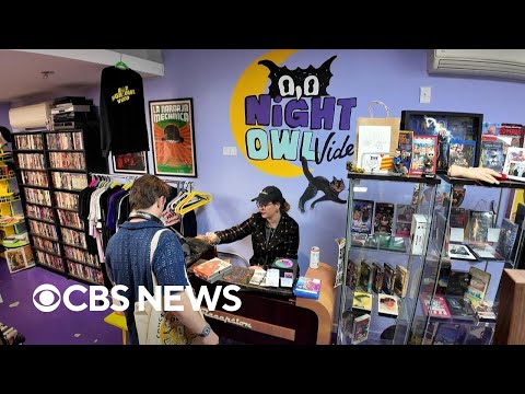 Brooklyn video store sees new demand for VHS tapes, DVDs