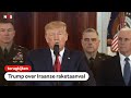 TERUGKIJKEN: Trump: "Dreiging Iran lijkt af te nemen"