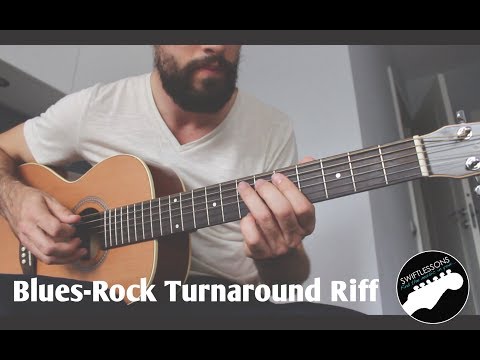 Blues Rock Guitar Lesson  | Turnaround Riff in E Major