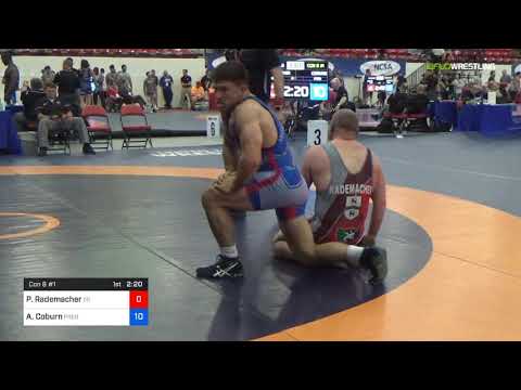 2018 Marine Corps US Open/Senior Men's Freestyle 86 Con 8 #1 - Paul Rademacher (SO) Vs. Austin Cob