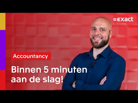 De Configuratiemonitor instellen in Exact Online Boekhouden