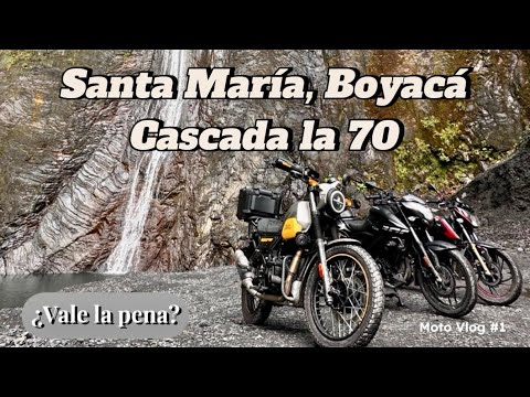 SANTA MARÍA, BOYACÁ-CASCADA LA 70 (14 túneles) | ¿Vale la pena? Motovlog