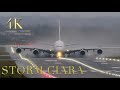 Best Pilots in the World Storm Ciara Crosswind landings and Takeoffs and Go-around  Extreme Weather
