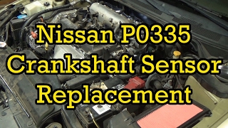 Nissan P0335 Crankshaft Position Sensor Replacement 2003 Altima 2.5 (2002-2006 Similar)