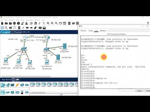 How to Configure Syslog & NTP (Network Time Protocol) Server in Cisco Packet Tracer