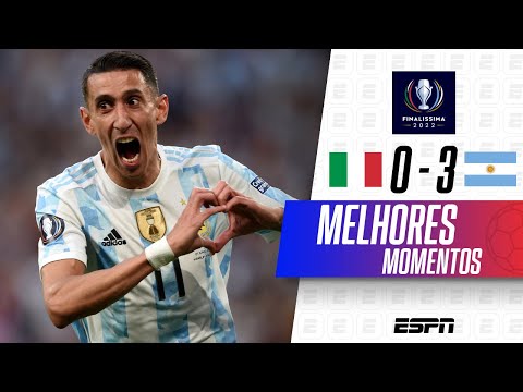 Gols e lances de Itália x Argentina