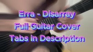 Download lagu Erra - Disarray | Full Guitar Cover with Tabs mp3 Download lagu Erra - Disarray | Full Guitar Cover with Tabs mp3