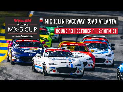 Mazda MX-5 Cup 2026 | Round 13 - Road Atlanta | Livestream