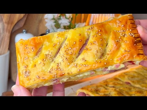 Croustillant & Crémeux: Friand Feuilleté / Pour le Midi ou le Soir / Feuilletés Jambon Fromage