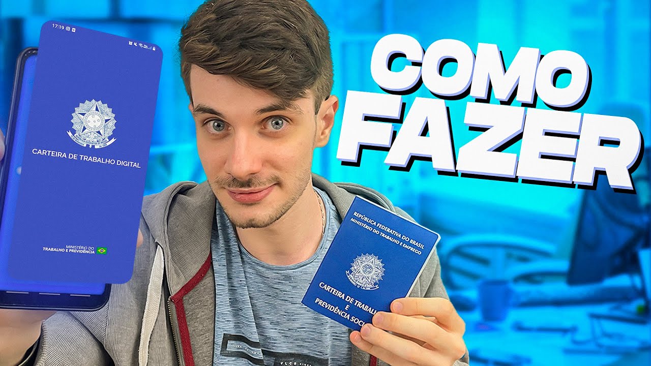 📱 COMO FAZER CARTEIRA DE TRABALHO DIGITAL PELO CELULAR EM 2024!