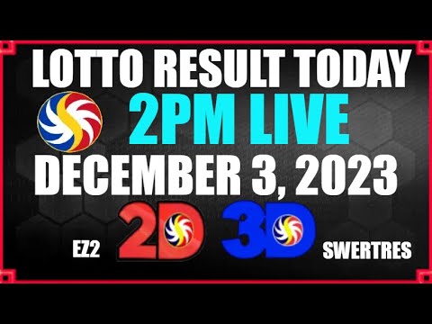 Lotto Result Today 2pm LIVE December 3 2023 #lottoresulttoday