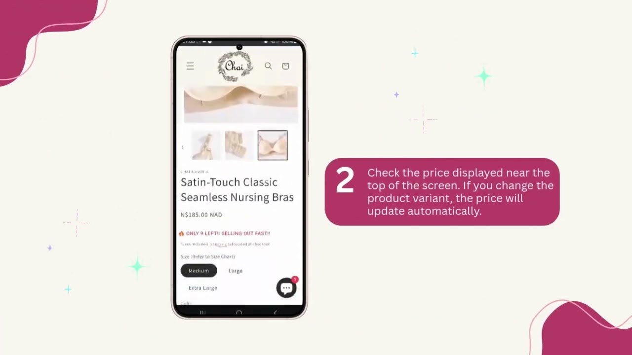 CHAI NAMIBIA WEBSITE - HOW TO VIEW PRODUCT INFORMATION