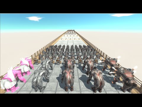 Mutant Primates vs Carnivore Dinosaurs Challenge  - animal Revolt Battle Simulator