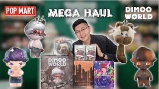 INSANE POP MART DIMOO HAUL 😱 Mega Mika Ninagawa, Maple Syrup Cacao, Thorns, PTS Fluffy Bubble Kitty!