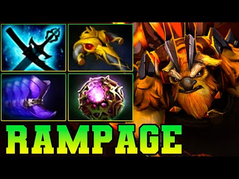 Rampage Earthshaker Dota 2 Mid Lane Carry Pro Gameplay Item Build Guide 7.39