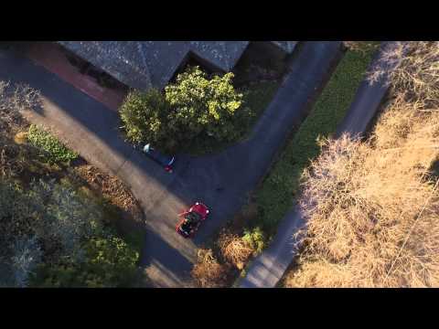 Drone Car Chase FAIL Mini Cooper S Convertible