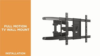 How to Install Full-motion TV Wall Mount - KMA28-466D