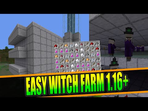 GamerCory - Minecraft Witch Farm - Easy and Efficient Build - 1.16+