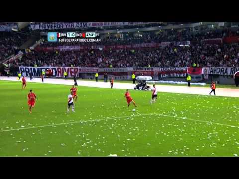 Reventó el travesaño. River 1 - Independiente 0. Fecha 8. Torneo Primera División 2014. FPT.