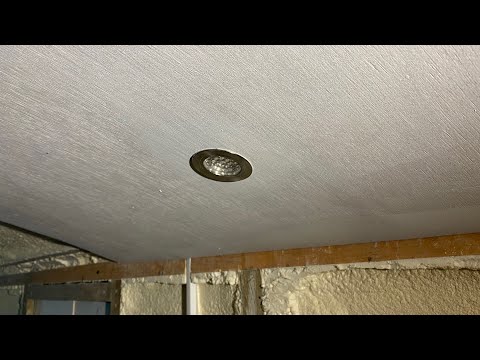 93. First ceiling panel up in the Narrowboat, eventually